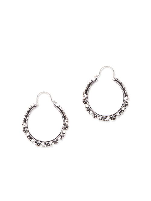 Diva Walk silver hoop earrings - 11910066 - Very Small Image - 1