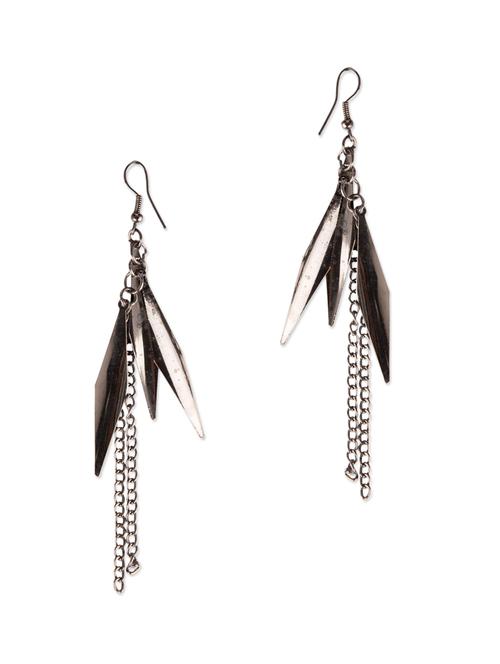 Diva Walk silver drop earrings - 11910107 - Very Small Image - 1