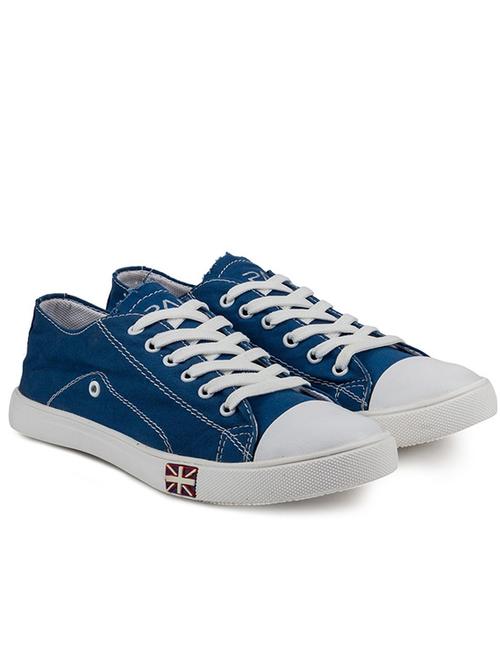 blue fabric lace up sneakers - 11910710 - Very Small Image - 1