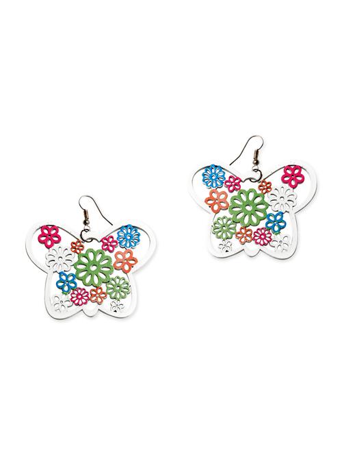 multi wood drop earring - 11911039 - Very Small Image - 1