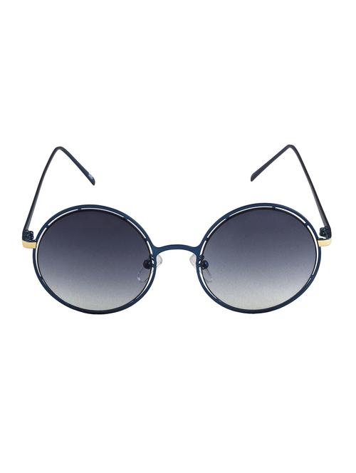blue full rim round sunglass - 11911219 - Very Small Image - 1
