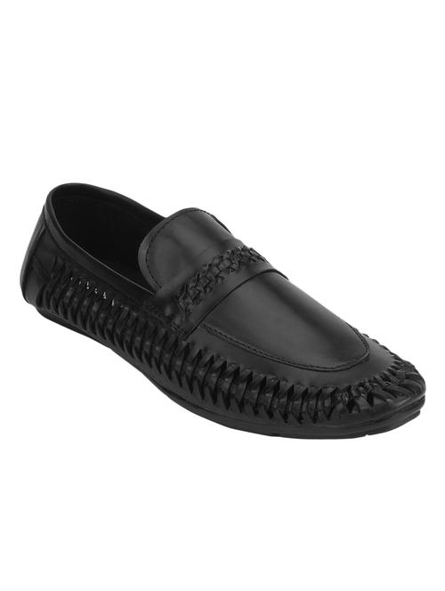 black synthetic slip on loafers - 11911327 - Very Small Image - 1
