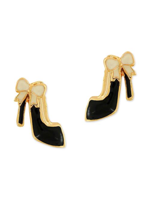 black metal studs earring - 11915415 - Very Small Image - 1