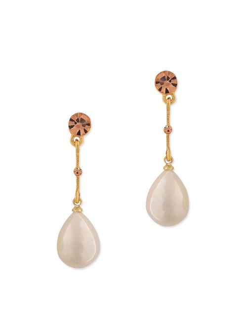 gold metal drop earring - 11915515 - Very Small Image - 1