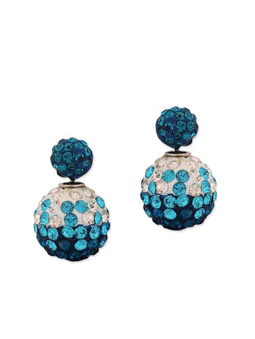 blue metal drop earring - 11915552 - Very Small Image - 1