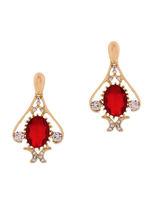 red metal drop earring - 11915626 - Very Small Image - 1