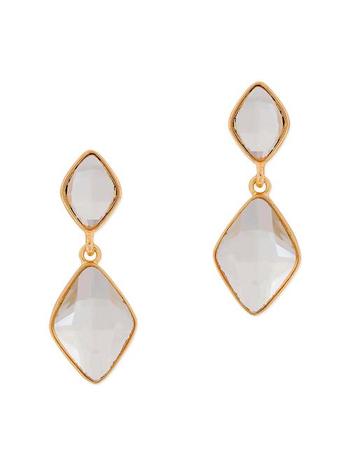 white metal drop earring - 11915654 - Very Small Image - 1