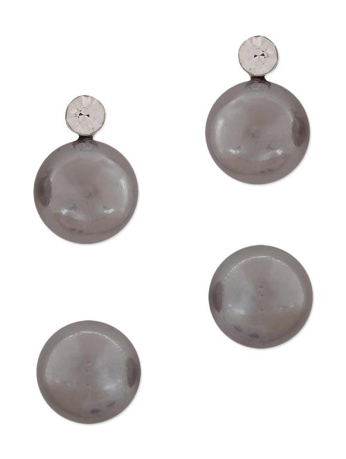 grey metal studs earring - 11915657 - Very Small Image - 1