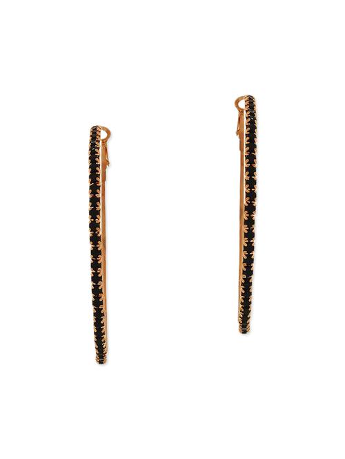 black metal hoop earring - 11915733 - Very Small Image - 1