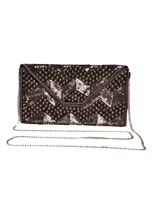 embellished black envelope clutch - 1191797 - Very Small Image - 1