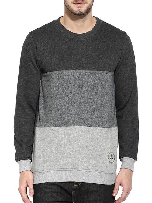 colour block fleece t-shirt - 11919243 - Very Small Image - 1