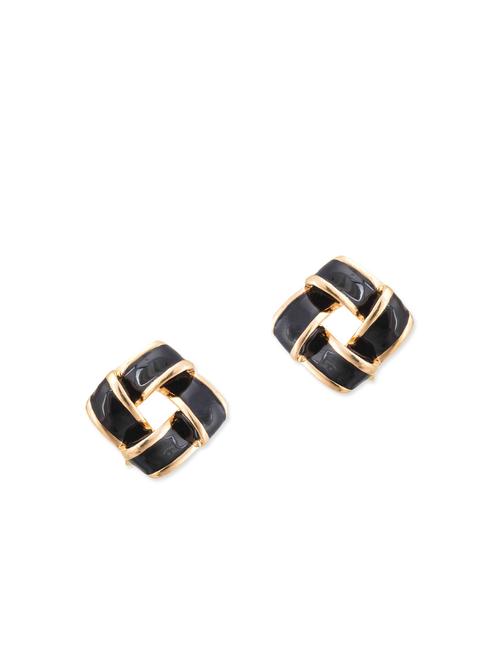 black metal studs earring - 11921054 - Very Small Image - 1