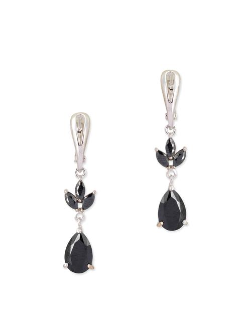 black metal drop earrings - 11921059 - Very Small Image - 1