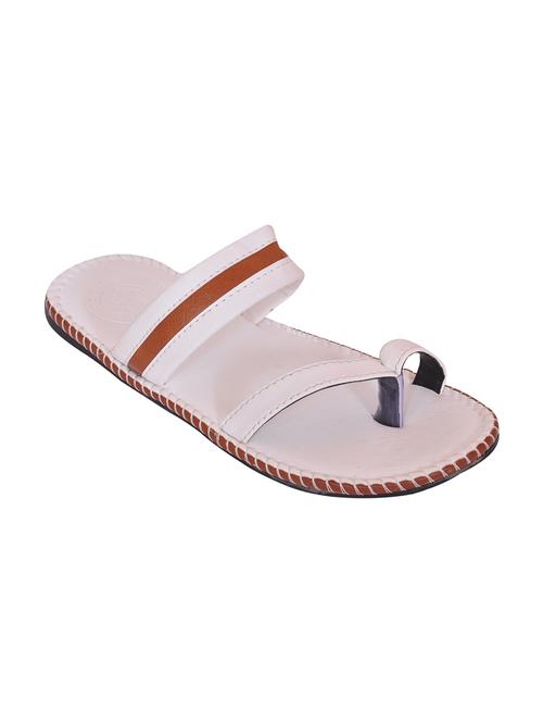 white leatherette slipper - 11921483 - Very Small Image - 1