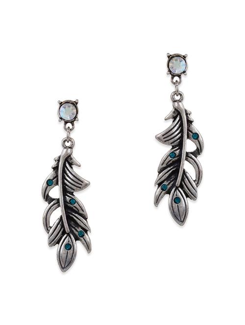 blue metal drop earring - 11926520 - Very Small Image - 1