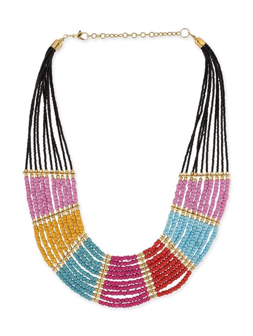 multi colored crystal statement necklace - 11926831 - Very Small Image - 1