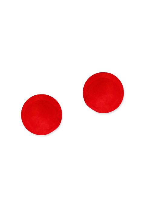 red gold plated studs earring - 11930306 - Very Small Image - 1