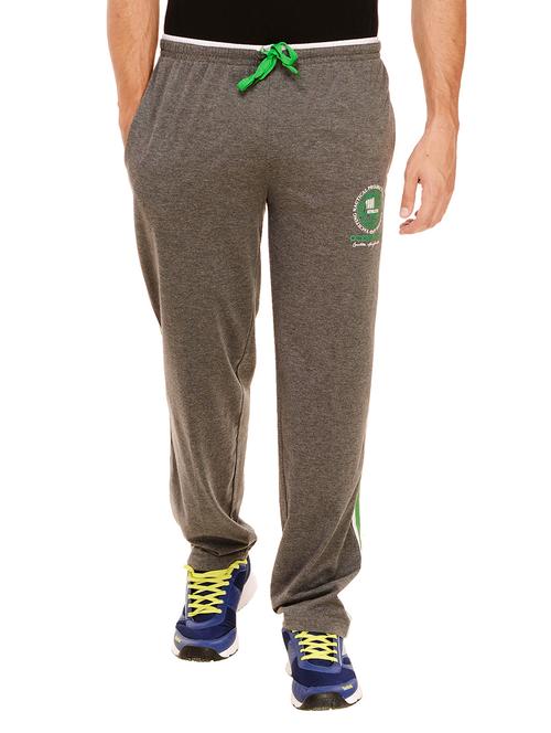 grey cotton full length track pant - 11931714 - Very Small Image - 1