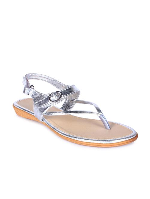 silver back strap suede sandal - 11935299 - Very Small Image - 1