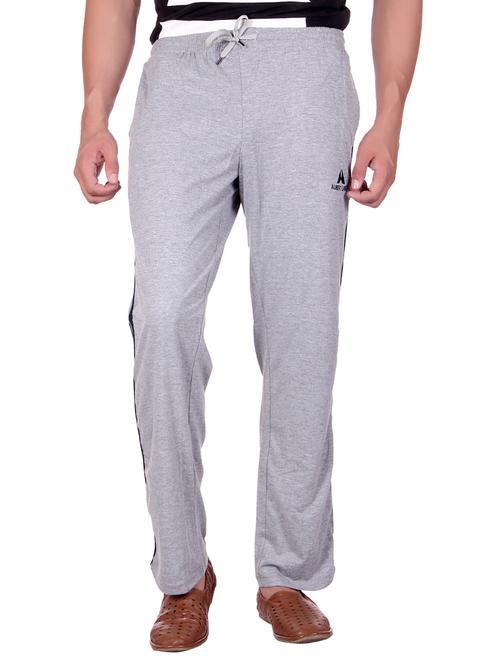 grey cotton ankle length track pant - 11936704 - Very Small Image - 1