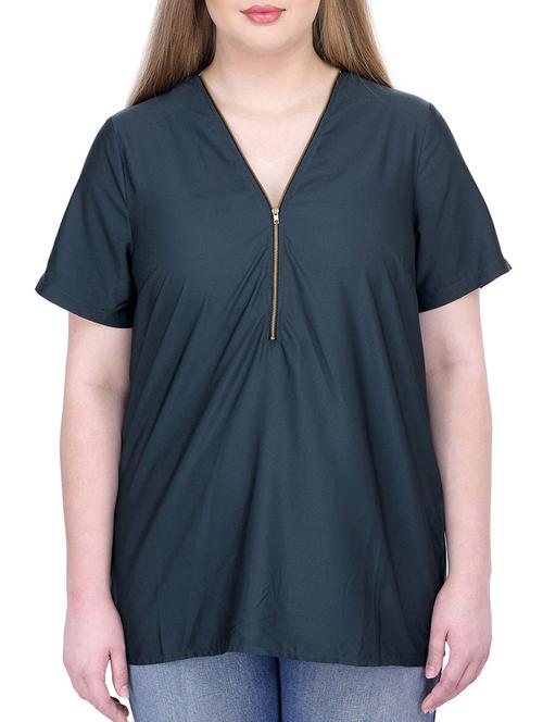 green polyester regular top - 11939001 - Very Small Image - 1