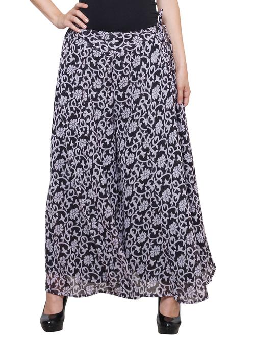 multi colored georgette palazzos - 11939053 - Very Small Image - 1