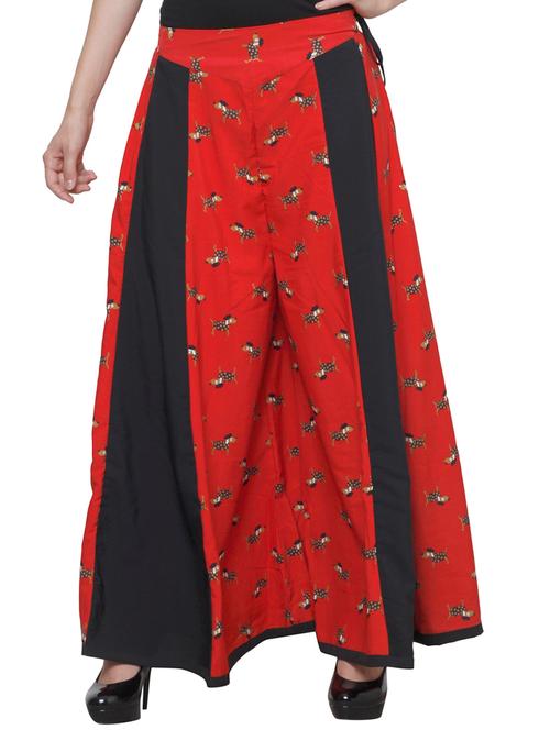 red crepe palazzo - 11939054 - Very Small Image - 1