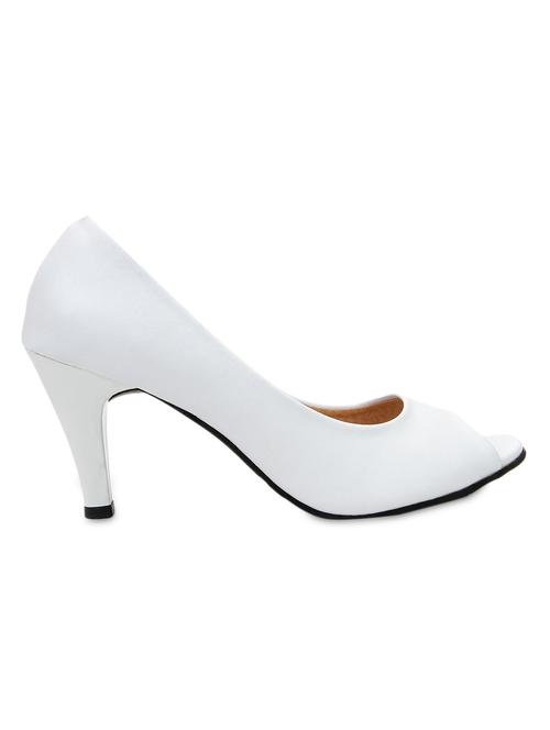 white leatherette sandals - 1194227 - Very Small Image - 1