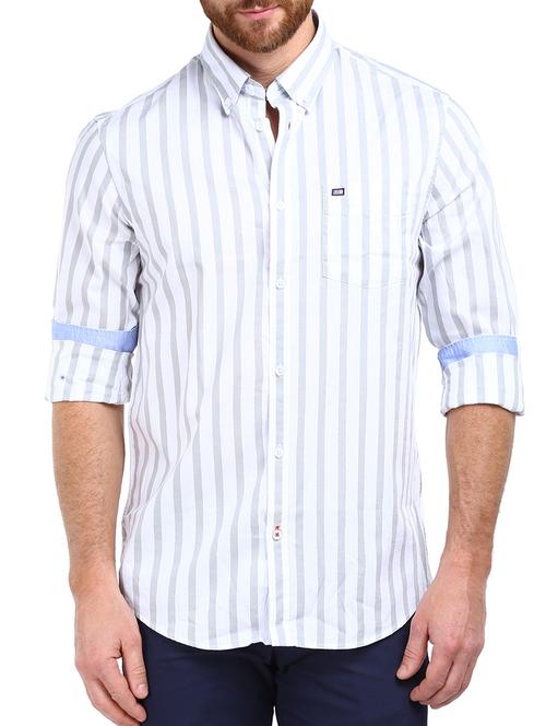 grey cotton casual shirt - 11942536 - Very Small Image - 1