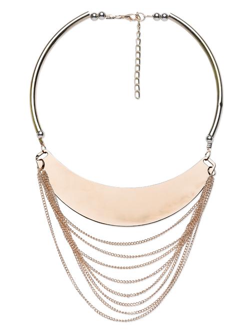 gold chain layered neckpiece - 1194586 - Very Small Image - 1