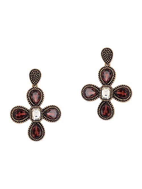 brown metal chandellier earring - 11946534 - Very Small Image - 1