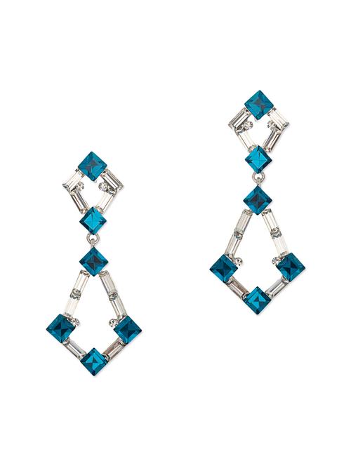 blue metal drop earring - 11946536 - Very Small Image - 1