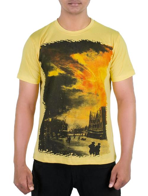 yellow cotton tshirt - 11947701 - Very Small Image - 1