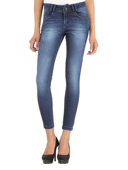 Xpose Dark Blue Mid Rise Jeans - 11948020 - Very Small Image - 1
