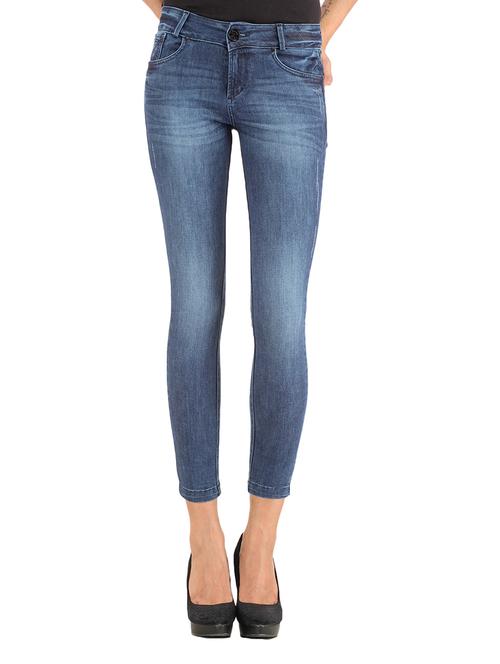 Xpose Dark Blue Mid Rise Jeans - 11948022 - Very Small Image - 1