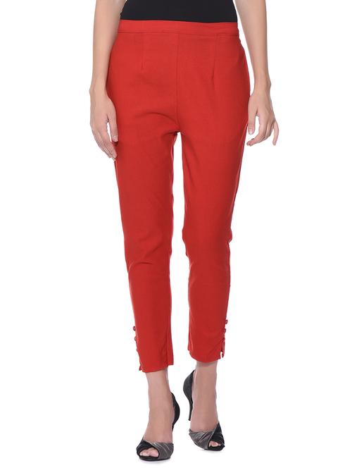 red polyester treggings - 11952245 - Very Small Image - 1