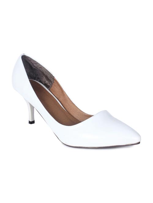white leatherette pump - 11954739 - Very Small Image - 1