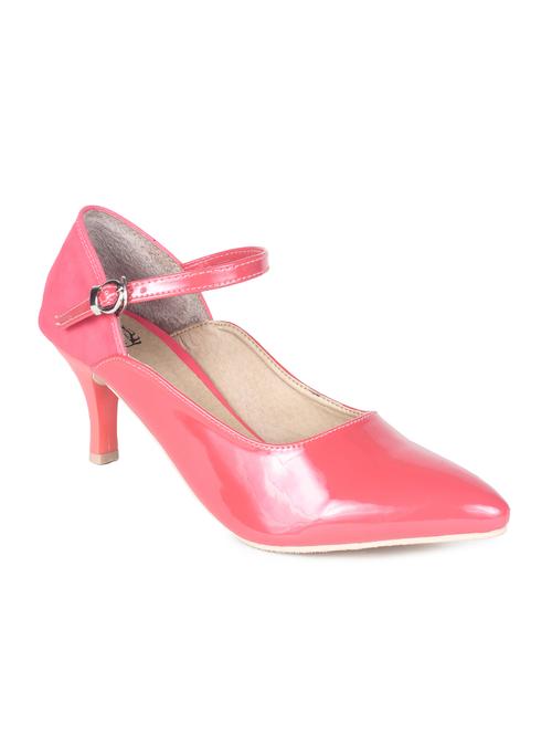 red leatherette pump - 11954745 - Very Small Image - 1