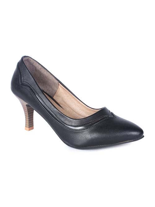 black leatherette pump - 11954748 - Very Small Image - 1