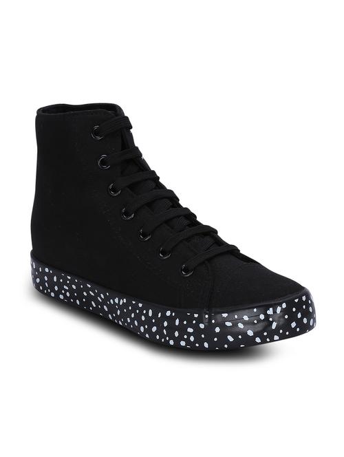 black canvas boots - 11960328 - Very Small Image - 1
