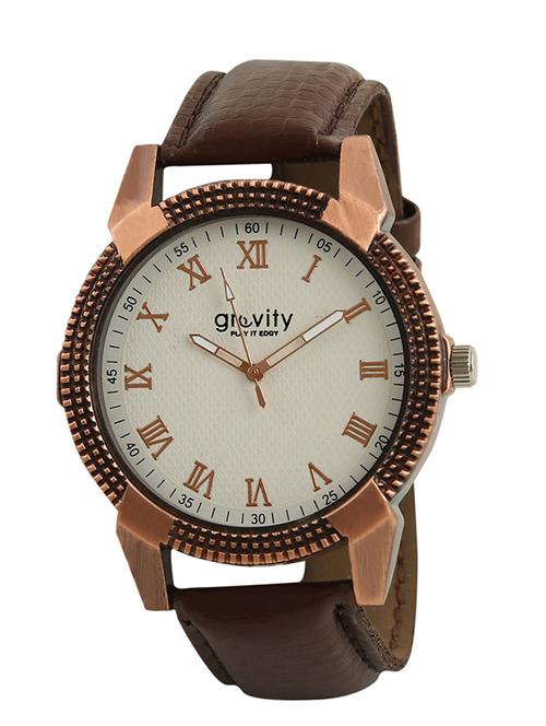 Round dial analog watch(GVGXWHT43) - 11960647 - Very Small Image - 1