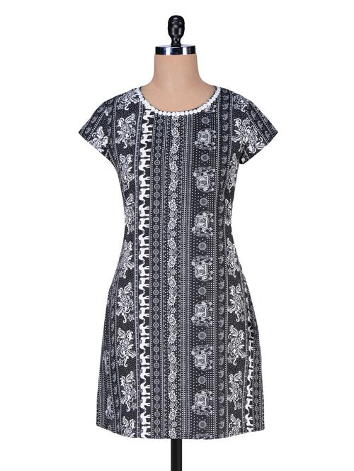 monochrome printed dress - 1196744 - Very Small Image - 1