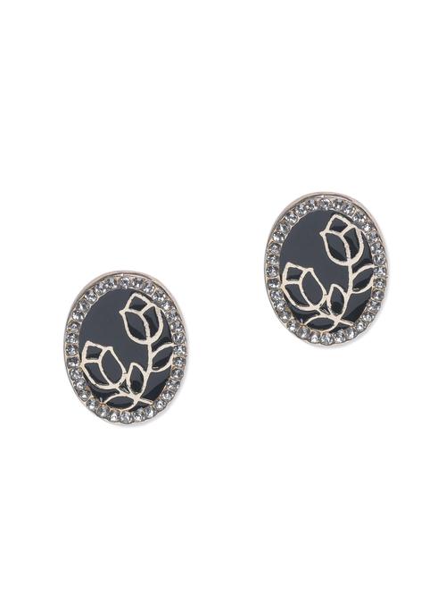 black embellished metallic earrings - 1197154 - Very Small Image - 1
