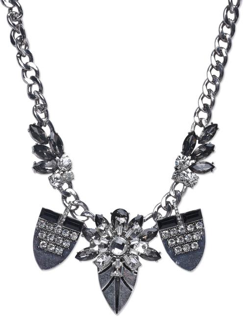 silver embellished metallic necklace - 1197567 - Very Small Image - 1