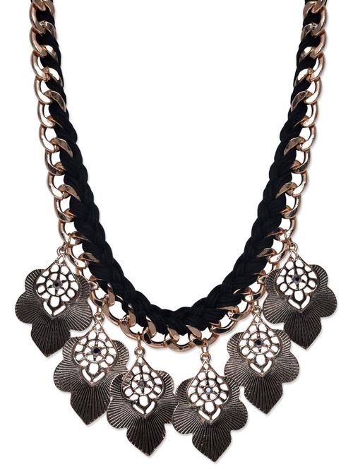 multicolour synthetic threaded metallic necklace - 1197574 - Very Small Image - 1