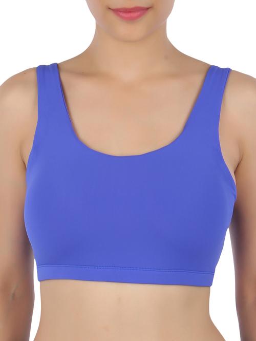 solid blue sports bra - 1198628 - Very Small Image - 1