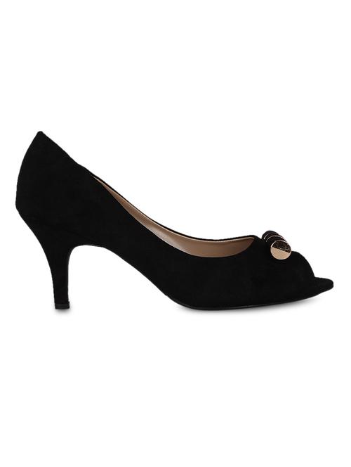 black embellished suede sandals - 1202502 - Very Small Image - 1