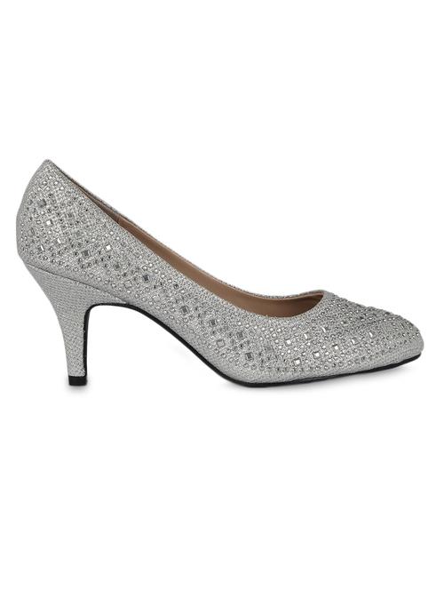 silver leatherette pumps - 1202531 - Very Small Image - 1