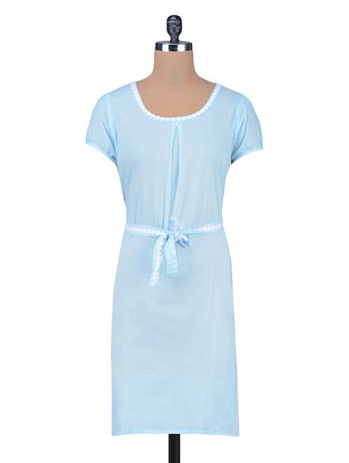 pale blue cotton dress - 1203461 - Very Small Image - 1