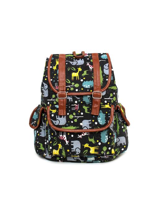 multi colored cotton polyester blend backpack - 12047995 - Very Small Image - 1